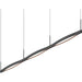 Sonneman Ola Triple Linear LED Pendant, Satin Black - 22QKCL03120PHA