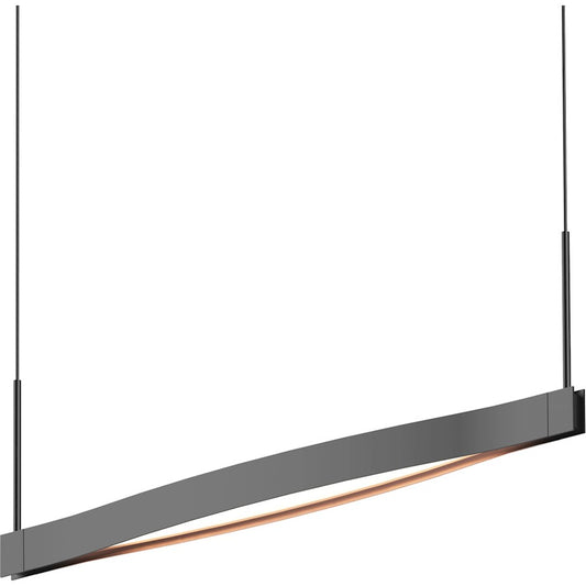 Sonneman Ola Single Linear LED Pendant, Satin Black - 22QKRL01120PHA