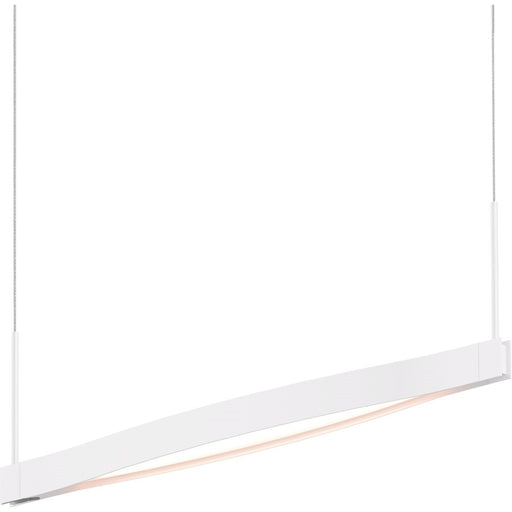 Sonneman Ola Single Linear LED Pendant, Satin White - 22QWRL01120PHA