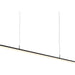 Sonneman Stiletto 72" LED Pendant/Frosted Shade, Satin Black - 2349-25