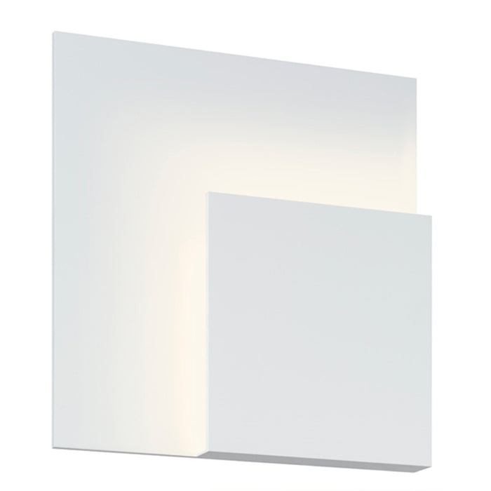 Sonneman Corner Eclipse LED Sconce, Textured White and Textured White - 2369-98