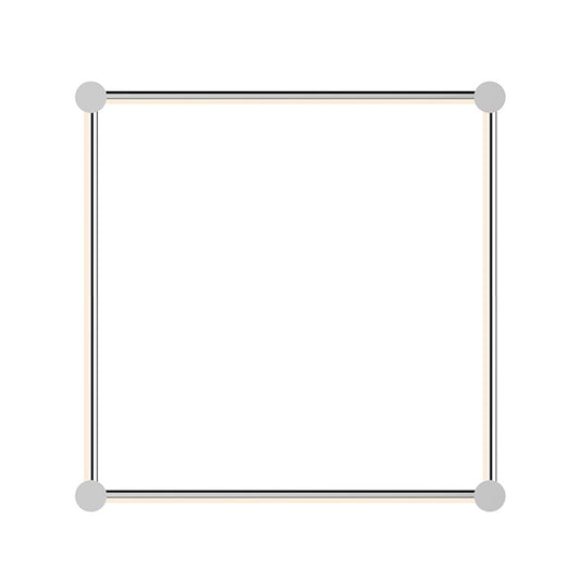 Sonneman Purolinear 360 24" Square LED Wall Bar, Chrome - 23QPCSR22R120PHA