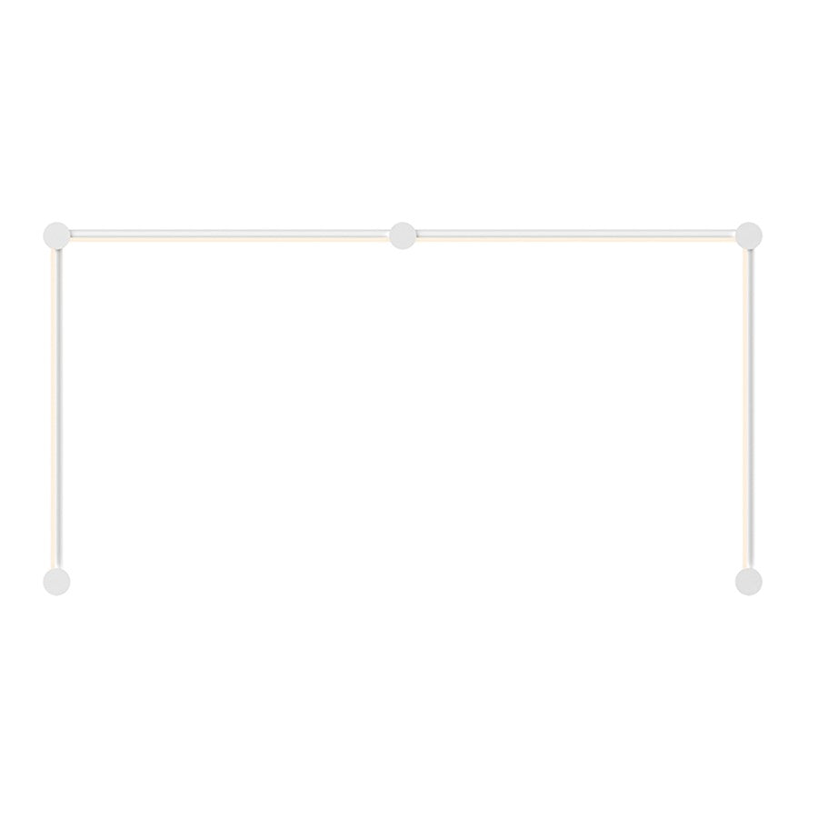 Sonneman Purolinear 360 24" Double N LED Wall Bar, White - 23QSWN222R120PHA