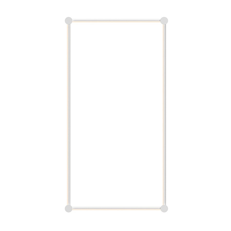 Sonneman Purolinear 360 24"/48" Rectangle LED Wall Bar, White - 23QSWSR24R120PHA