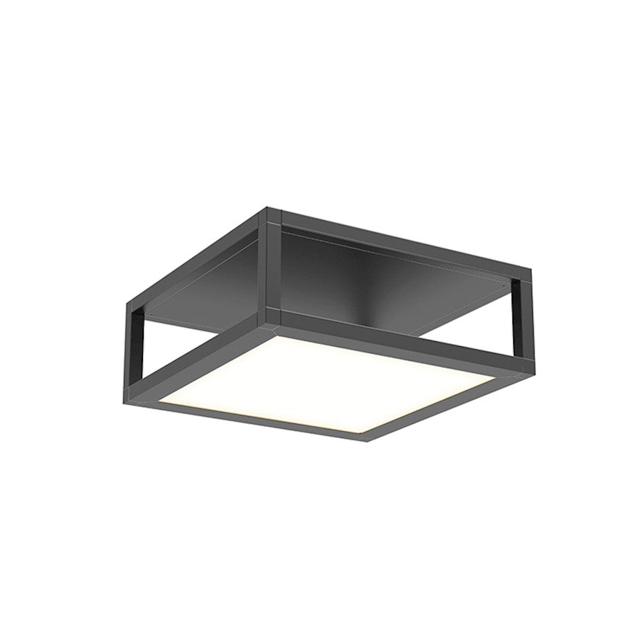 Sonneman Cubix 1-Light Short LED Surface Mount, Satin Black - 24Z0005