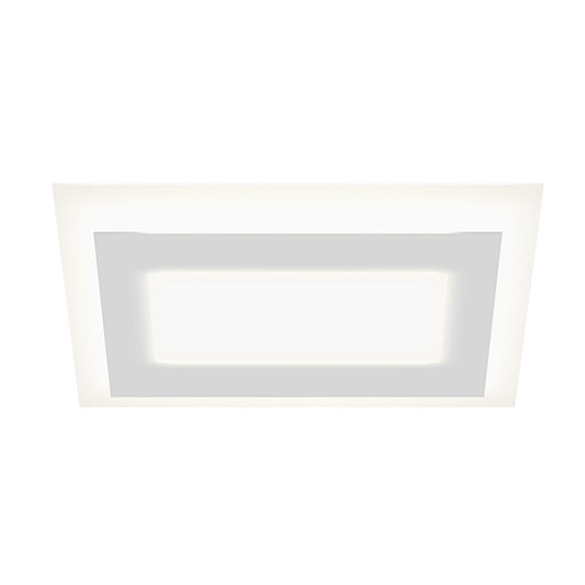 Sonneman Offset 24" Rectangle LED Surface Mount, Textured White - 2731-98