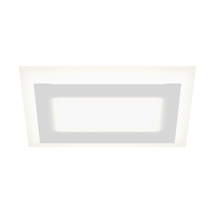 Sonneman Offset 24" Rectangle LED Surface Mount, Textured White - 2731-98