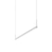 Sonneman Thin-Line 4' 1 Sided LED Pendant, 2700K, Satin White - 2816-03-4-27