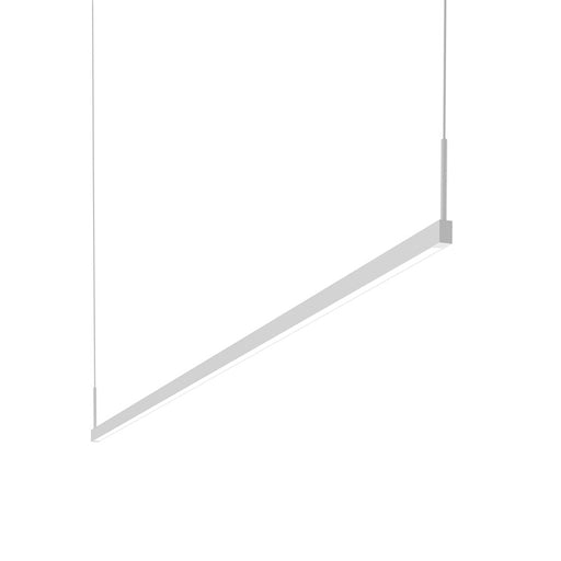 Sonneman Thin-Line 6' 1 Sided LED Pendant, 2700K, Satin White - 2816-03-6-27