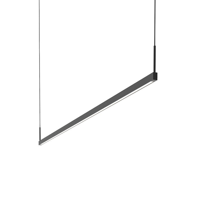 Sonneman Thin-Line 6' 2 Sided LED Pendant, 3500K, Satin Black - 2818-25-6-35