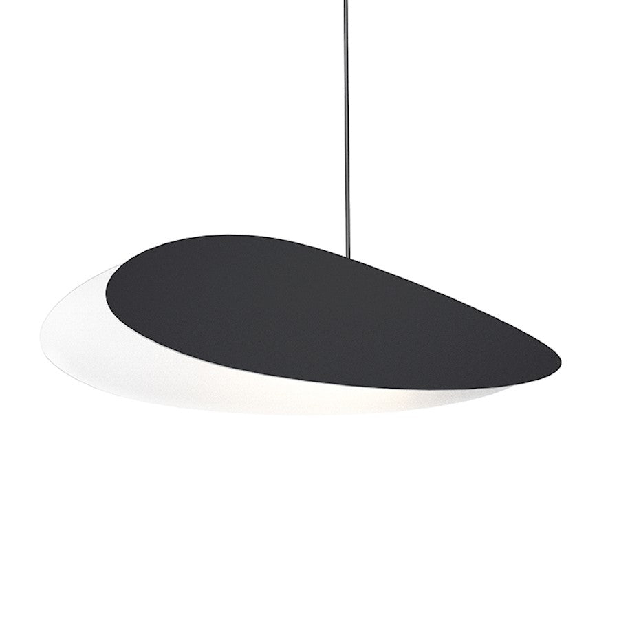 Sonneman Papillons 1 Light 16" LED Pendant, Satin Black - 2901-25-CK