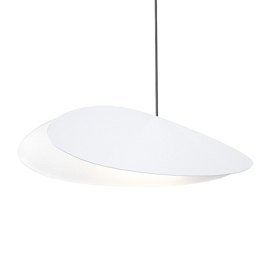 Sonneman Papillons 1 Light 16" LED Pendant, Satin White - 2901-25-CW