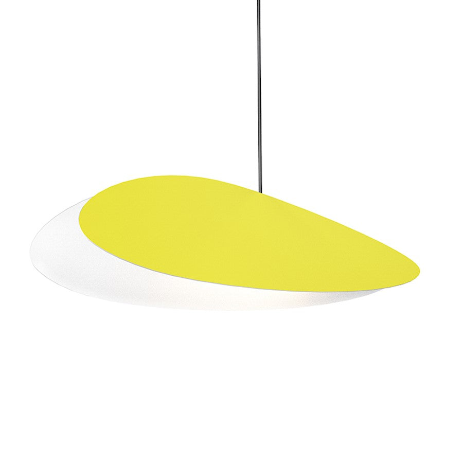 Sonneman Papillons 1 Light 16" LED Pendant, Satin Yellow - 2901-25-CY