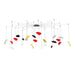 Sonneman Papillons 24-LT Swag LED Pendant, Black/Black, Red, Yellow - 2909-25M