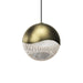 Sonneman Grapes 1 Light Large LED Pendant, Micro-Dome, Brass/Clear - 2910-14-LRG