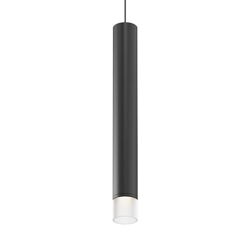 Sonneman ALC 2" Tall LED Pendant, Etched Glass Trim/Satin Black - 3056-25-GK25