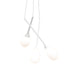 Sonneman Parisone LED Cluster Pendant, Satin White/White Cased Glass - 3082-03W