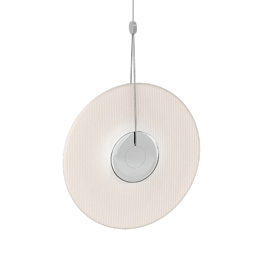 Sonneman Meclisse LED Pendant, Polished Chrome/Etched Glass - 3111-01E