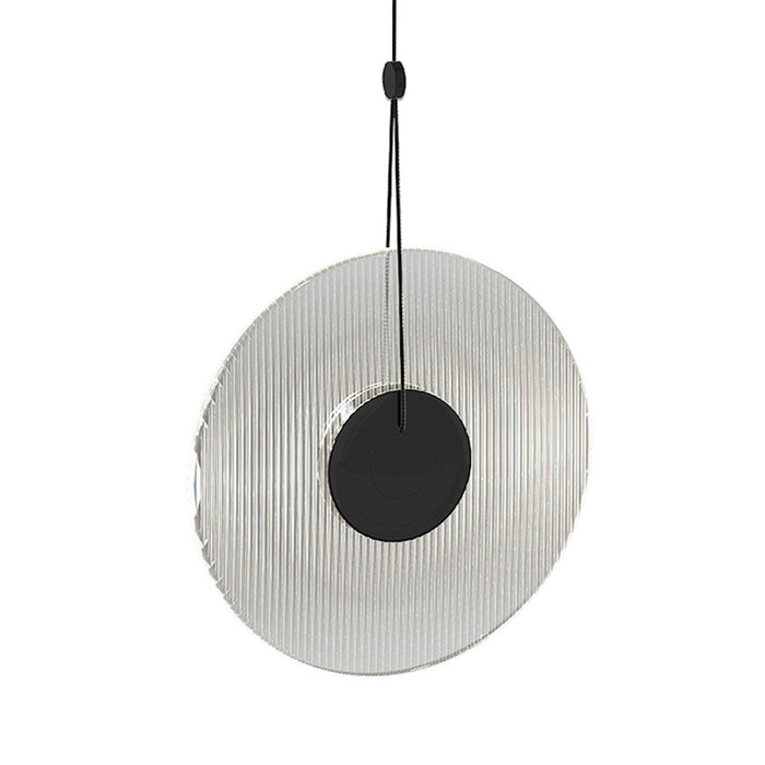 Sonneman Meclisse LED Pendant, Satin Black/Clear Glass - 3111-25C