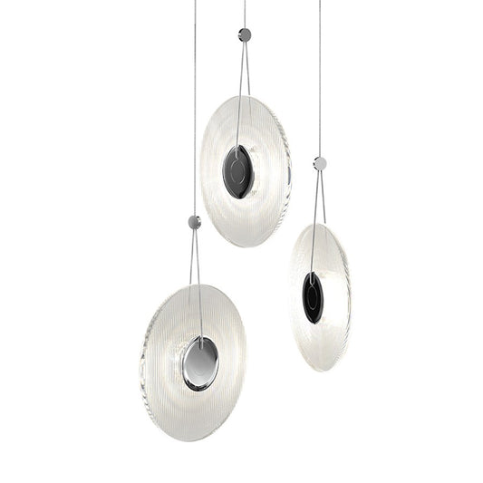 Sonneman Meclisse 3-Light LED Pendant, Polished Chrome/Clear Glass - 3113-01C