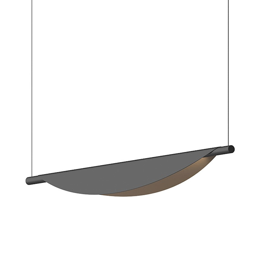 Sonneman Tela LED Pendant, Satin Black - 3121-25