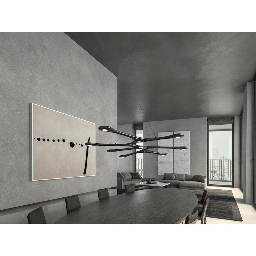 8 Light Linear LED Pendant