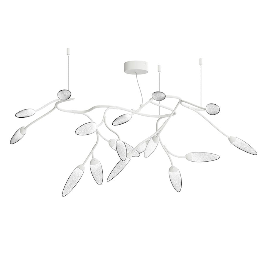 Sonneman Vines LED Semi-Flush, Satin White - 3287-03