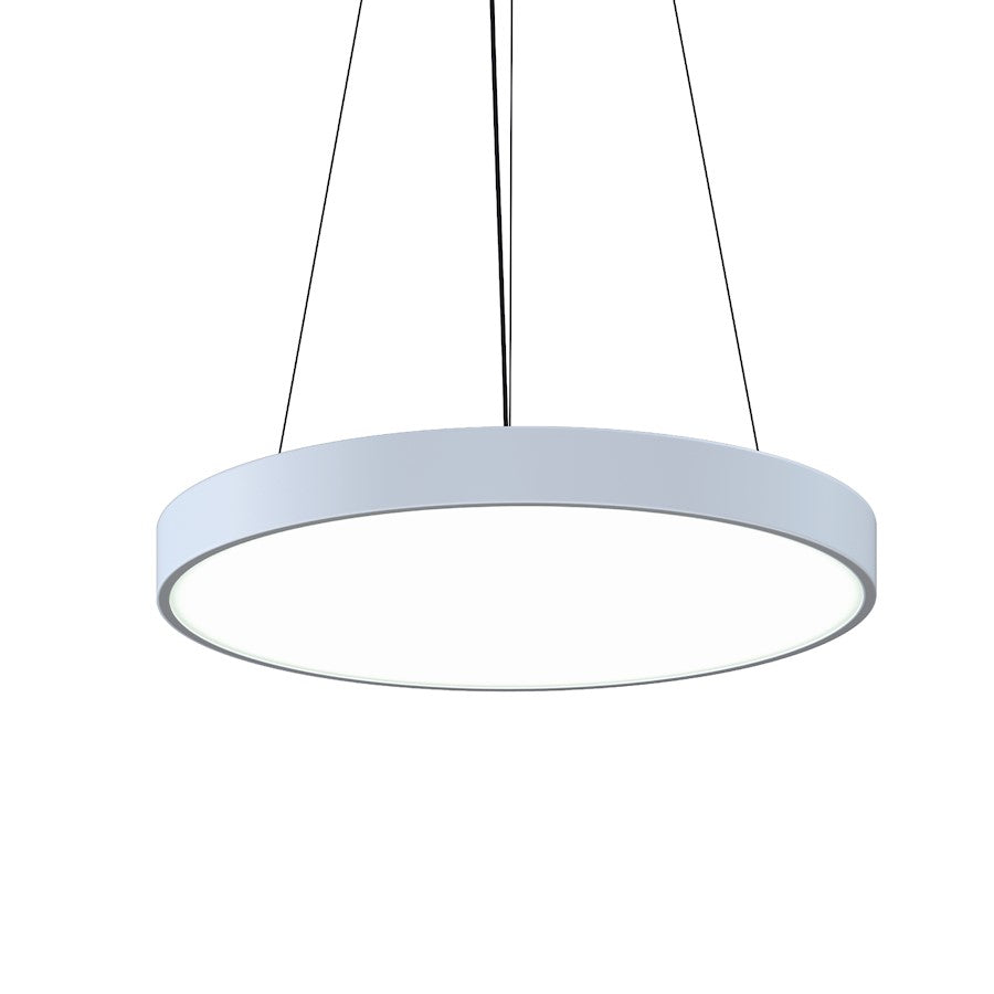 Sonneman Pi 24" Round LED Pendant, Satin White/Satin White - 3744-03