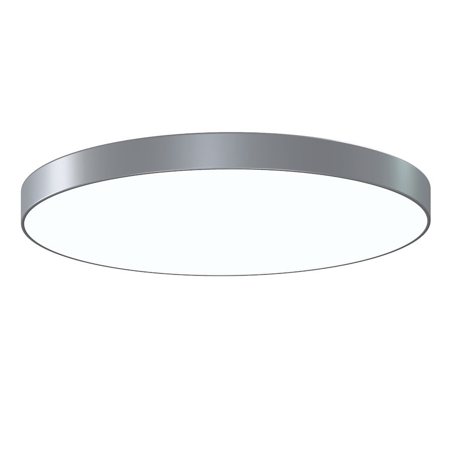 Sonneman Pi 30" Round LED Surface Mount, 3500K, Bright Sat Aluminum - 3748-16-35