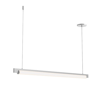 Sonneman Keel 44" LED Pendant, Bright Satin Aluminum - 3826-16