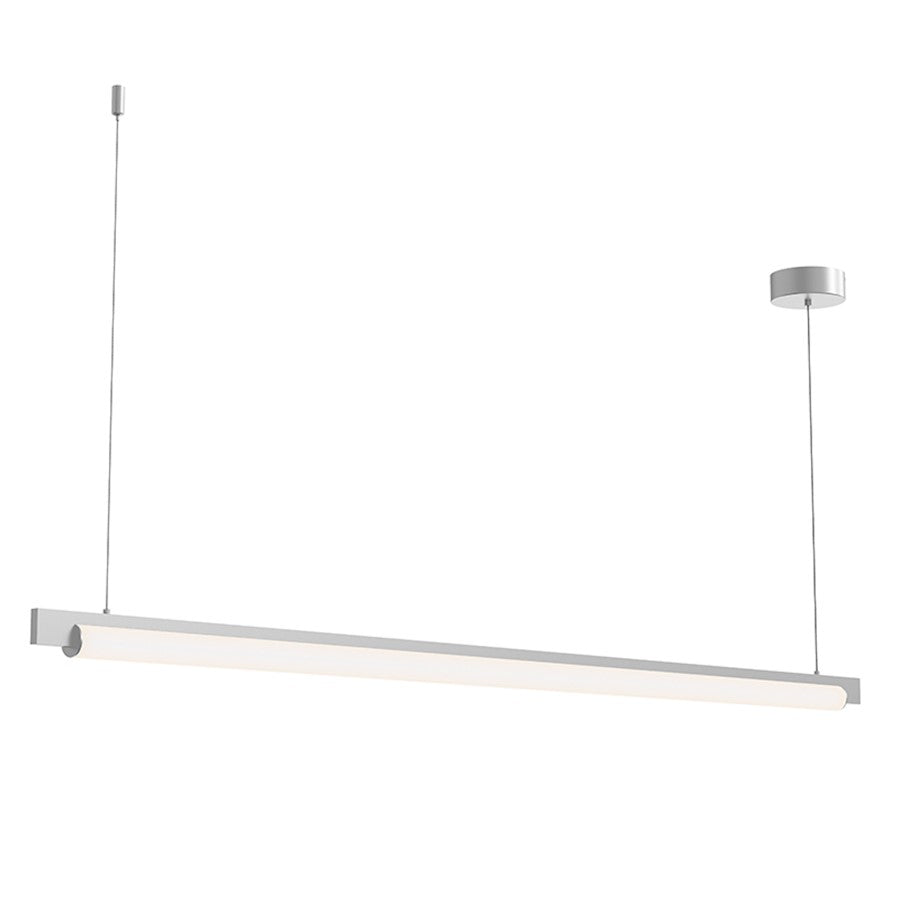 Sonneman Keel 60" LED Pendant, Bright Satin Aluminum - 3828-16