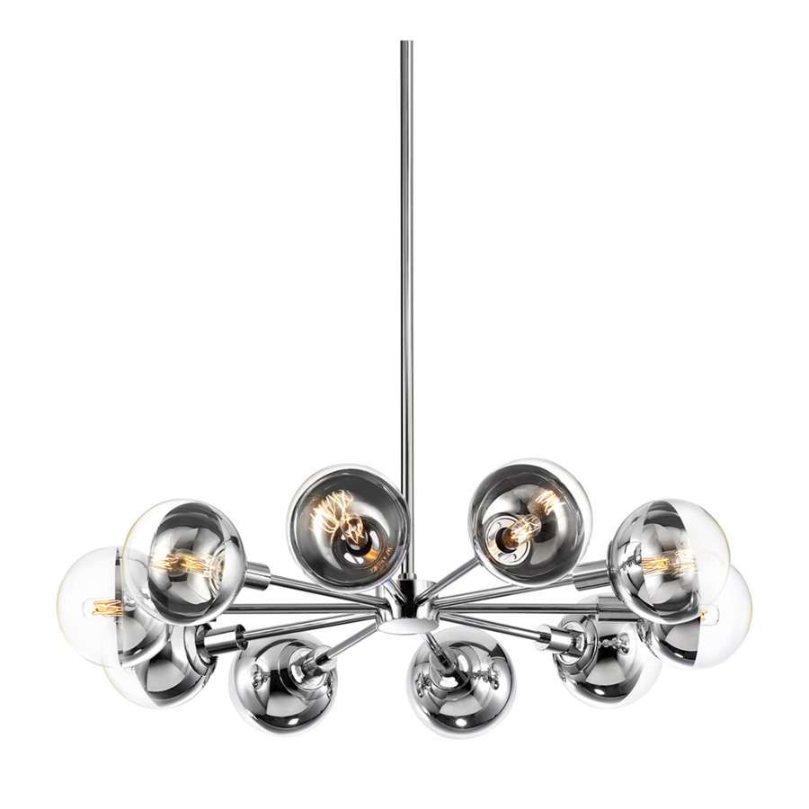 10 Light Radial Pendant