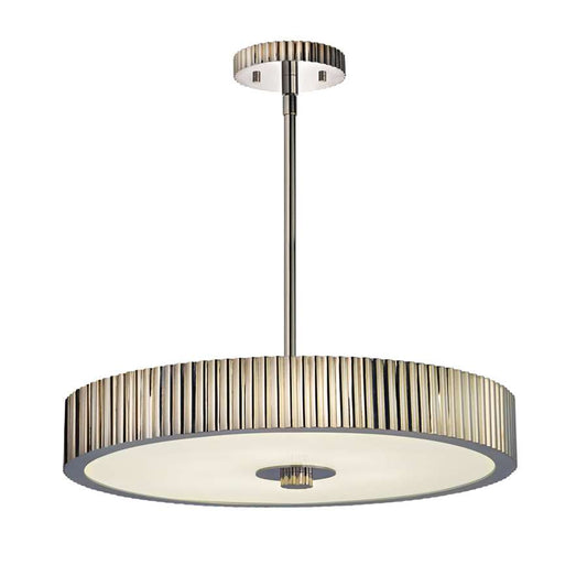 6 Light Paramount 23" Pendant in Polished Nickel