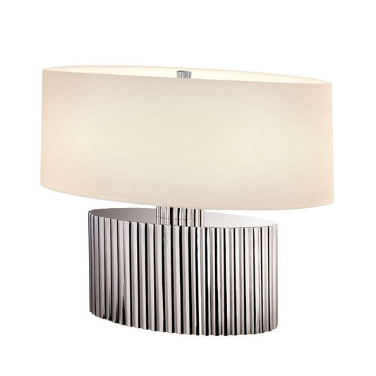 Paramount Oval Table Lamp, Polished Nickel - 4633-35