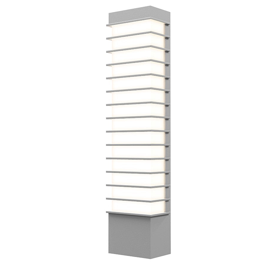 Sonneman Tawa 21" Slim LED Sconce, Textured Gray - 7411-74-WL