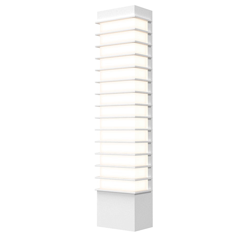 Sonneman Tawa 21" Slim LED Sconce, Textured White - 7411-98-WL