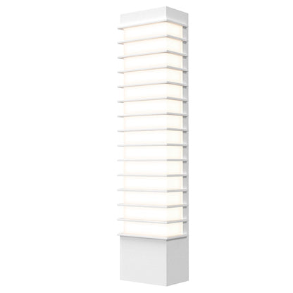 Sonneman Tawa 21" Slim LED Sconce, Textured White - 7411-98-WL