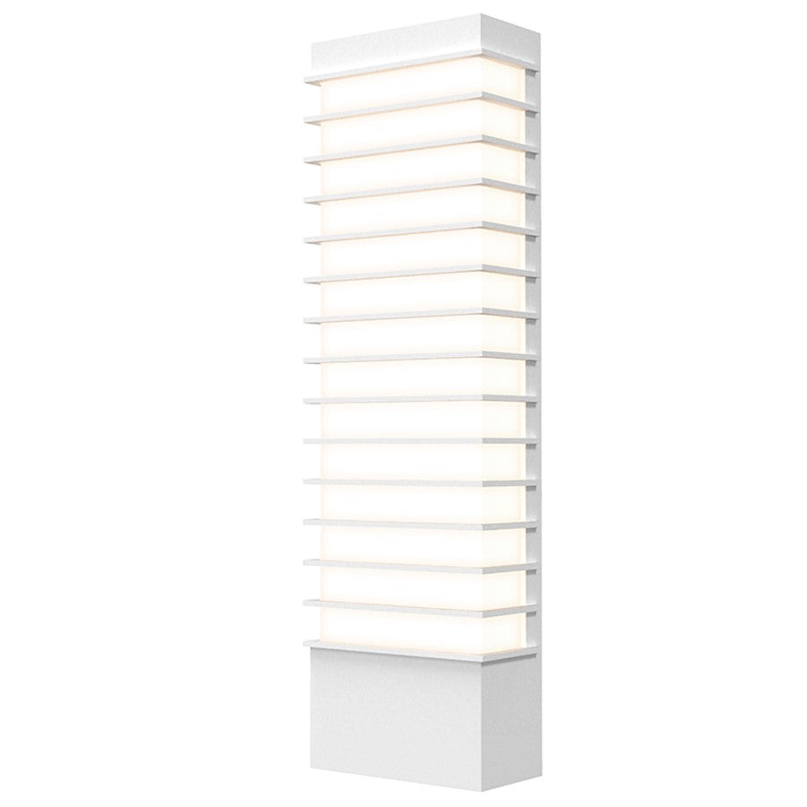 Sonneman Tawa 21" LED Sconce, Textured White - 7413-98-WL