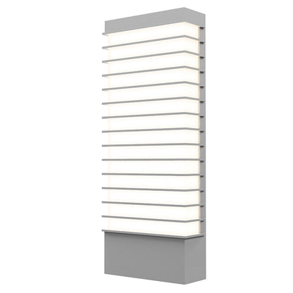 Sonneman Tawa 21" Wide LED Sconce, Textured Gray - 7415-74-WL