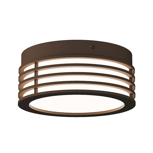 Sonneman Marue 7" Round LED Surface Mount, Textured Bronze - 7420-72