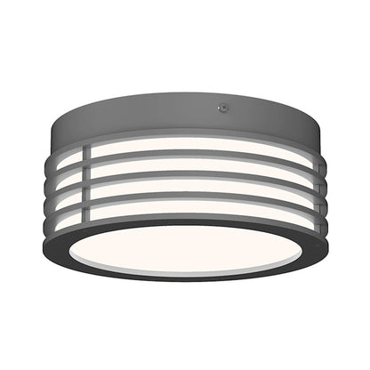 Sonneman Marue 7" Round LED Surface Mount, Textured Gray - 7420-74