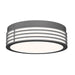 Sonneman Marue 10" Round LED Surface Mount, Textured Gray - 7421-74