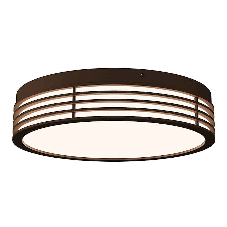 Sonneman Marue 14" Round LED Surface Mount, Textured Bronze - 7422-72