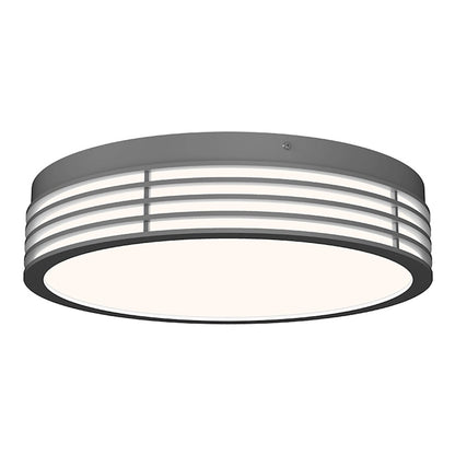 Sonneman Marue 14" Round LED Surface Mount, Textured Gray - 7422-74