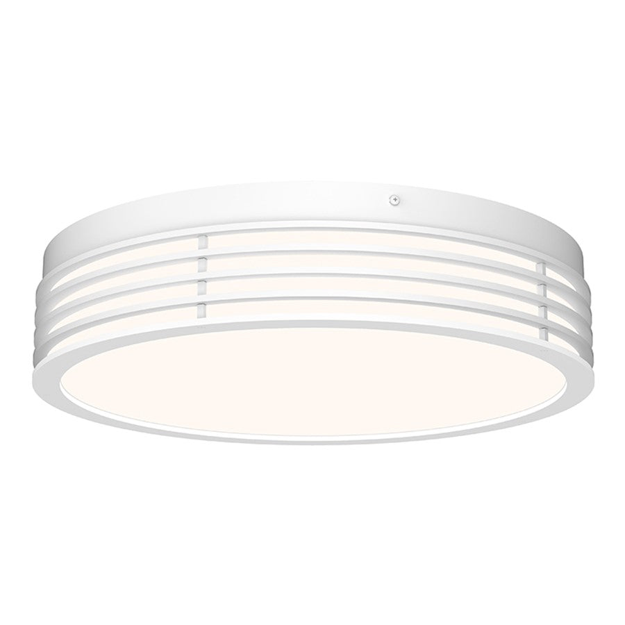 Sonneman Marue 14" Round LED Surface Mount, Textured White - 7422-98