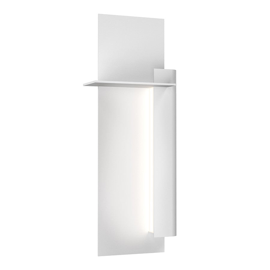 Sonneman Backgate 20" Right 1 Light LED Sconce, Textured White - 7434-98-WL