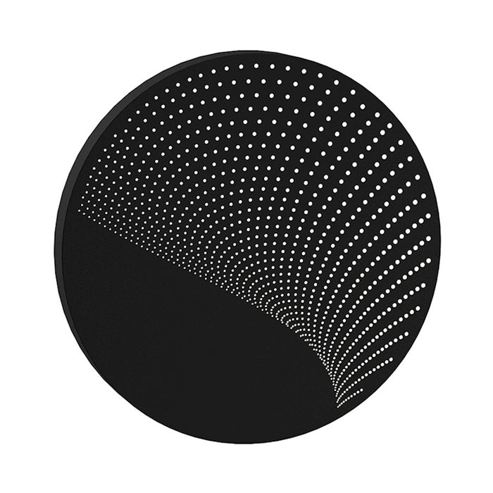 Sonneman Dotwave Large Round LED Sconce, Textured Black - 7452-97-WL