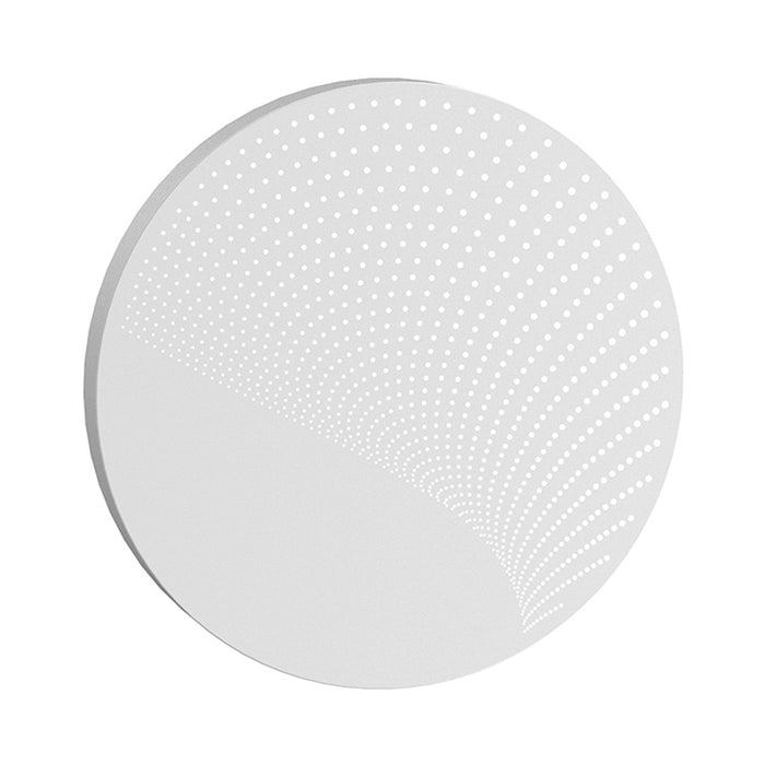 Sonneman Dotwave Large Round LED Sconce, Textured White - 7452-98-WL
