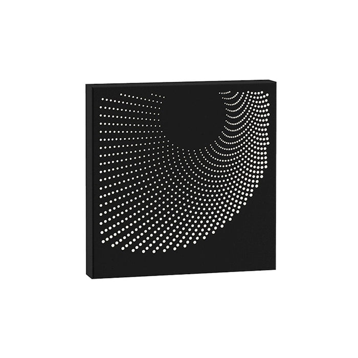 Sonneman Dotwave Square LED Sconce, Textured Black - 7456-97-WL