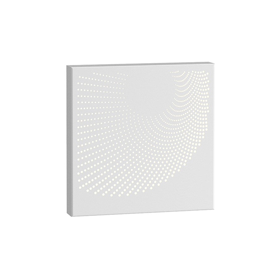 Sonneman Dotwave Square LED Sconce, Textured White - 7456-98-WL